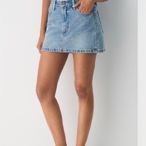 Denim Forum Light Blue Mini Skirt
